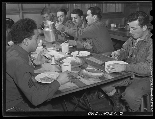 Fort Belvoir, Virginia. Noon "chow"