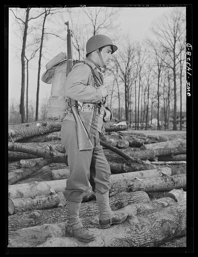 Fort Belvoir, Virginia. Private Dalto in combat uniform