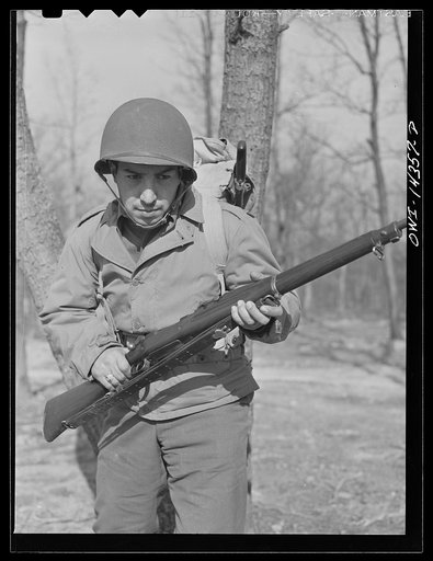Fort Belvoir, Virginia. Private Dalto in combat uniform