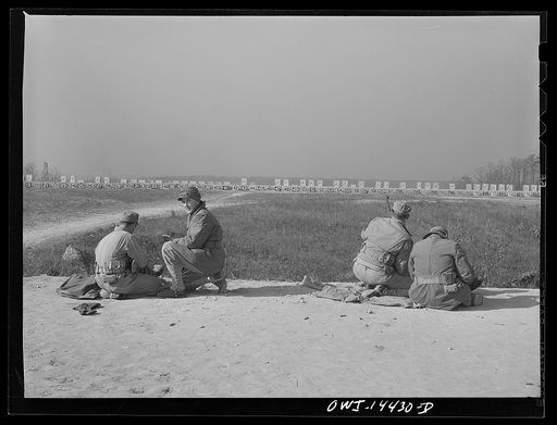 Fort Belvoir, Virginia. Rifle range practice