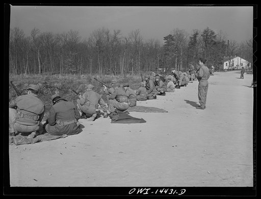 Fort Belvoir, Virginia. Rifle range practice