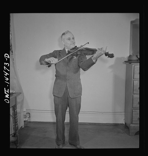 Untitled photo, possibly related to: New York, New York. Italian violinist