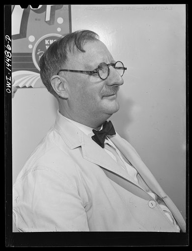 New York, New York. Portrait of an Italian waiter in John's Restaurant on East Twelfth Street