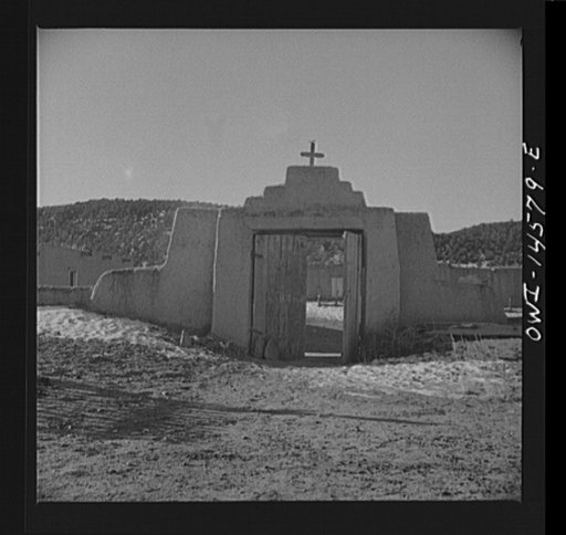 Trampas, New Mexico. Mass day at a church which was built in 1700 and is the best-preserved colonial mission in the Southwest