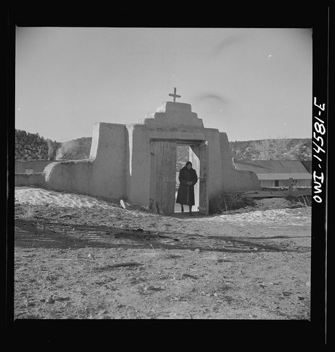 Trampas, New Mexico. Mass day at a church which was built in 1700 and is the best-preserved colonial mission in the Southwest