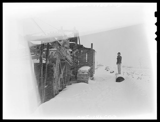 Untitled photo, possibly related to: Pennsylvania section of the war emergency twenty-four inch pipeline to carry oil from Texas to eastern refineries, completed in July, 1943. Blackie Durham, government inspector. Mr Durham worked two years on the pipeline in Iraq