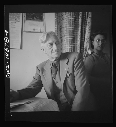 Penasco, New Mexico. Doctor Onstine, seventy-seven year old country physician who makes clinic calls for the Taos County cooperative health association