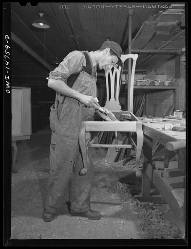 New York, New York. Italian-American cabinet maker