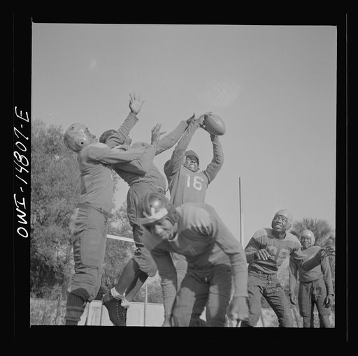 Untitled photo, possibly related to: Daytona Beach, Florida. Bethune-Cookman College. Bethune-Cookman's champion football team