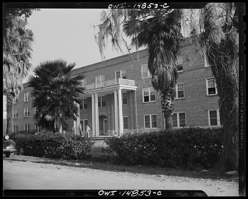 Daytona Beach, Florida. Bethune-Cookman College. Cookman Hall, the boys' dormitory
