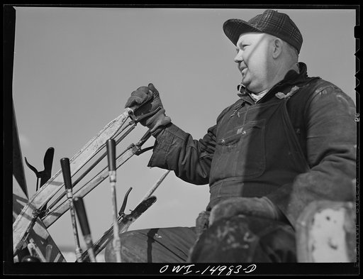 Pennsylvania section of the war emergency twenty-four inch pipeline to carry oil from Texas fields to eastern refineries, completed in July 1943