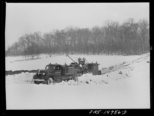 Pennsylvania section of the war emergency twenty-four inch pipeline to carry oil from Texas fields to eastern refineries, completed in July 1943