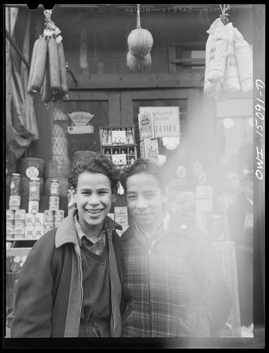Untitled photo, possibly related to: New York, New York. Store on First Avenue between Tenth and Fourteenth Streets which imports Italian and Oriental products