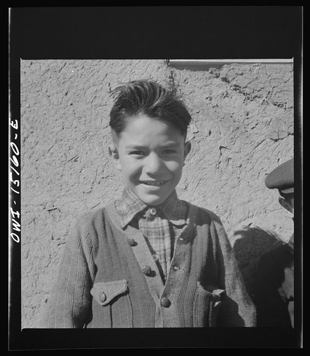 Untitled photo, possibly related to: Chacon, Mora County, New Mexico. School children