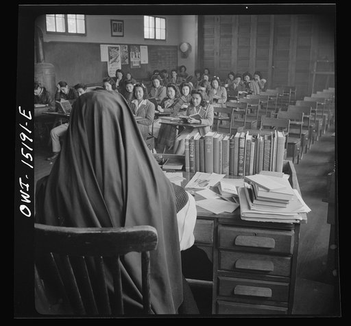 Penasco, New Mexico. High school supported by the state but administered by the Catholic church