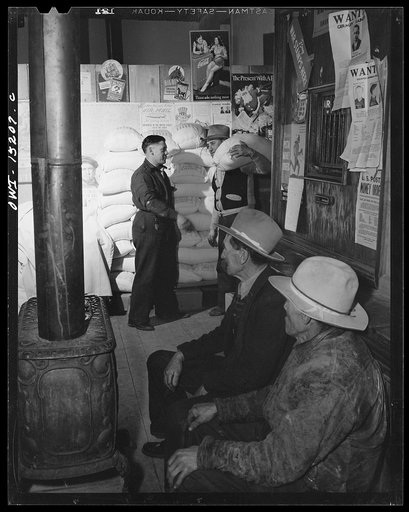 Untitled photo, possibly related to: Trampas, Taos County, New Mexico. A store