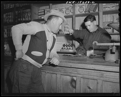 Untitled photo, possibly related to: Trampas, Taos County, New Mexico. A store