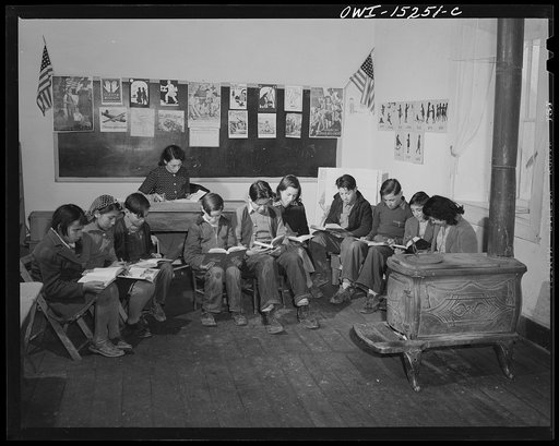 Trampas, New Mexico. Grade school