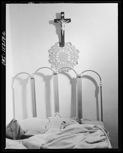 Trampas, New Mexico. The youngest in the Lopez family goes to sleep first
