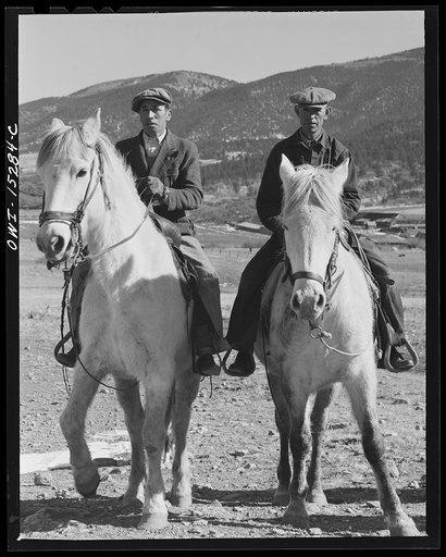 Chacon, Mora County, New Mexico. Spanish-American ranchers