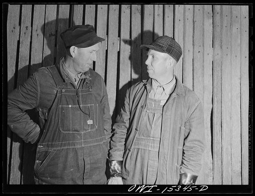 Rio Grande, Ohio. Leighton Cassidy and John Floyd at Rio Grande College, Ohio, where training program is being given. These men were located on small unproductive farms in Laurel County, Kentucky before coming up to Ohio