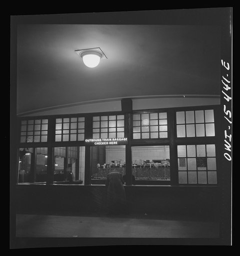 Chicago, Illinois. Baggage check room at the Union Station