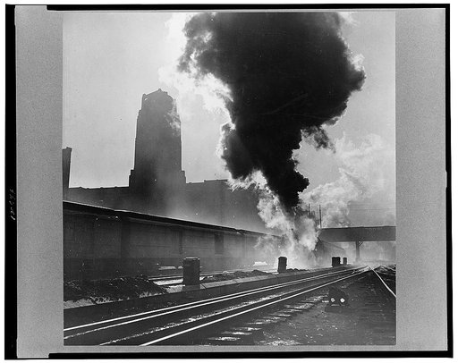 Chicago, Illinois. Train coming into Union Station
