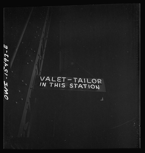 Chicago, Illinois. Sign at the Union Station