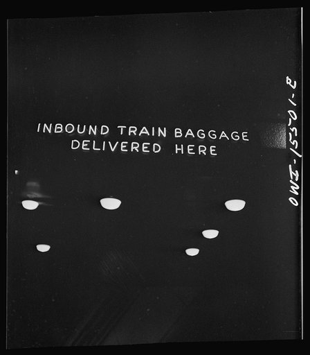 Chicago, Illinois. Sign at the Union Station