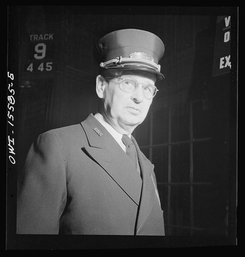 Chicago, Illinois. Mr. J. Gallop of Berwyn, Illinois, ticket examiner at the Union Station