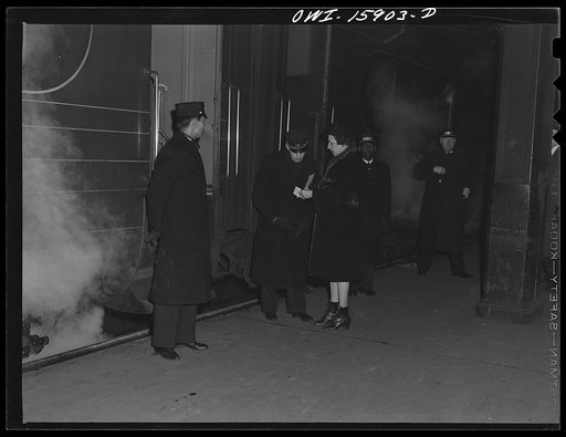 Chicago, Illinois. On the train platform at Union Station
