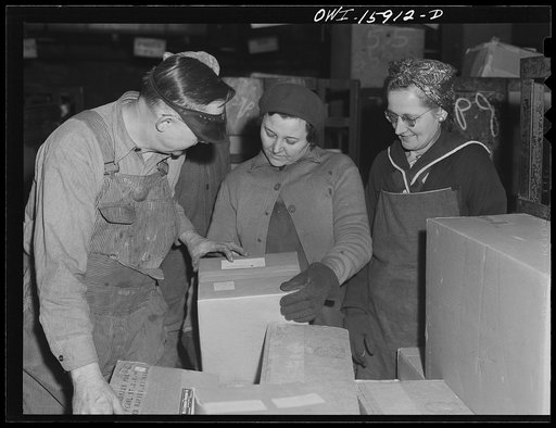 Chicago, Illinois. The Union Station employs many women in the mail department to handle parcel post packages