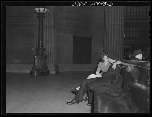 Chicago, Illinois. In the waiting room of the Union Station