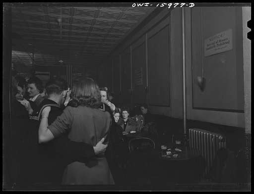 Untitled photo, possibly related to: New York, New York. Band in an Irish-American restaurant O'Reilly's at Third Avenue and Fifty-Fourth Street, on Saturday night