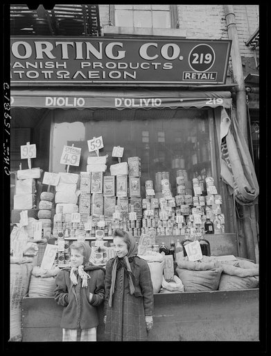 New York, New York. Importer of Oriental and Italian foods on First Avenue at Tenth Street