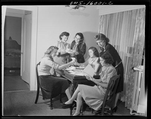Detroit, Michigan. Group of girls