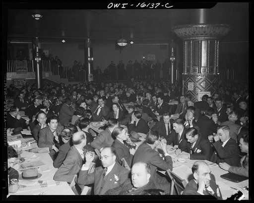 Untitled photo, possibly related to: Detroit, Michigan. Delegates at the United Automobile Workers (UAW) international convention
