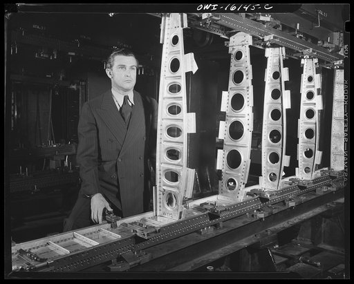 Untitled photo, possibly related to: Detroit, Michigan. Roscoe Smith, superintendent of the Willow Run Ford plant