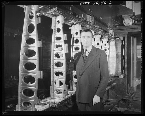 Untitled photo, possibly related to: Detroit, Michigan. Roscoe Smith, superintendent of the Willow Run Ford plant