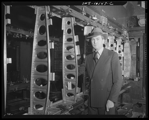 Untitled photo, possibly related to: Detroit, Michigan. Roscoe Smith, superintendent of the Willow Run Ford plant