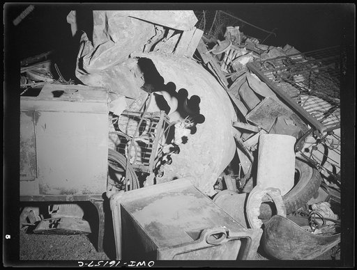 Detroit, Michigan. Scrap collected for salvage at a rally sponsored by the WPA (Work Projects Administration) at the state fairgrounds