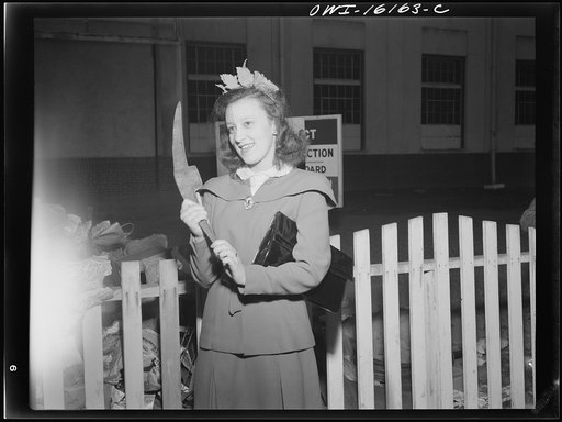 Untitled photo, possibly related to: Detroit, Michigan. Scrap collected for salvage at a rally sponsored by the WPA (Work Projects Administration) at the state fairgrounds