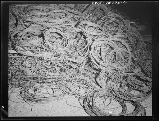 Detroit, Michigan. Scrap collected for salvage at a rally sponsored by the Work Projects Administration (WPA) at the state fairgrounds