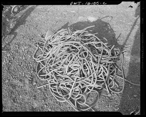 Detroit, Michigan. Scrap collected for salvage at a rally sponsored by the Work Projects Administration (WPA) at the state fairgrounds
