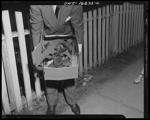Detroit, Michigan. Scrap collected for salvage at a rally sponsored by the Work Projects Administration (WPA) at the state fairgrounds
