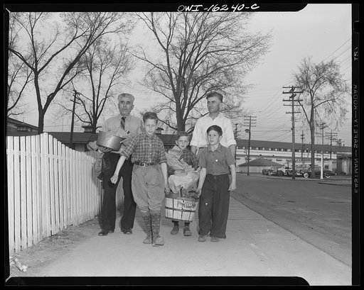 Detroit, Michigan. Scrap collected for salvage at a rally sponsored by the Work Projects Administration (WPA) at the state fairgrounds