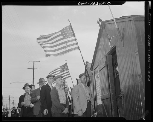 Detroit, Michigan. Election of officers to the Ford local 600, United Automobile Workers, Congress of Industrial Organizations. 80,000 River Rouge Ford plant workers voted