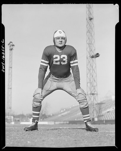 Detroit, Michigan. Steve Banois, all-American football center