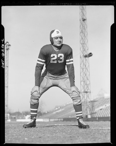 Untitled photo, possibly related to: Detroit, Michigan. Steve Banois, all-American football center