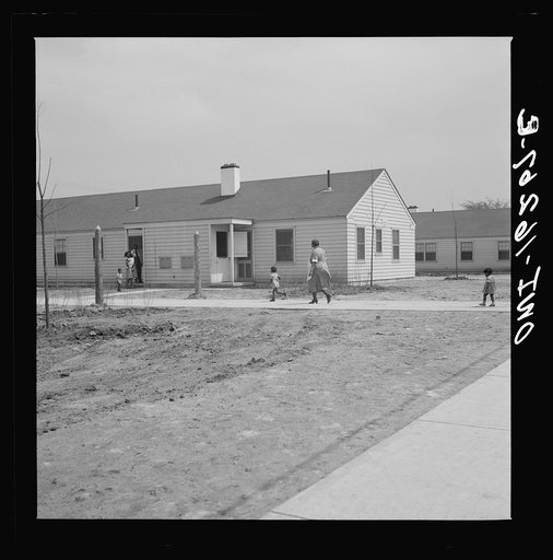 Detroit, Michigan. Negro mother and children at Sojourner Truth homes